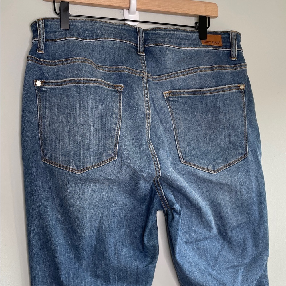 Judy Blue Jeans Womens 16W Blue Skinny Fit Distressed High Rise Stretch Adult - Picture 8 of 8